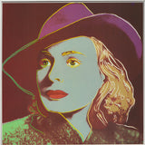 ANDY WARHOL Portrait of Ingrid Bergman with Hat, 1983