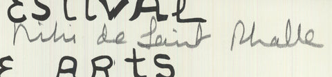 NIKI DE SAINT PHALLE Eleventh New York Film Festival, 1973 - Signed
