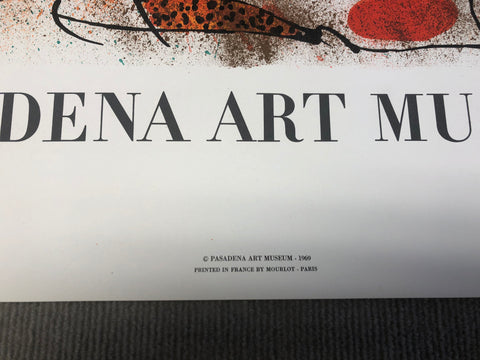 JOAN MIRO Pasadena Art Museum Exhibition, 1969
