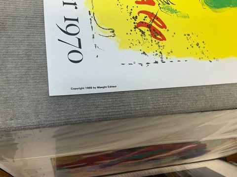 MARC CHAGALL The Yellow Background, 1969