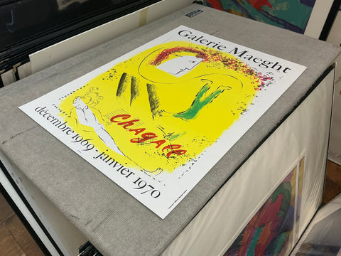 MARC CHAGALL The Yellow Background, 1969