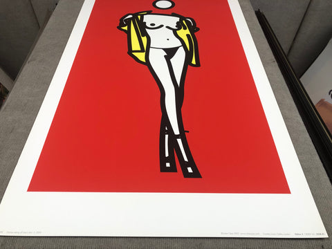 JULIAN OPIE Woman Taking Off Man’s Shirt., 2003