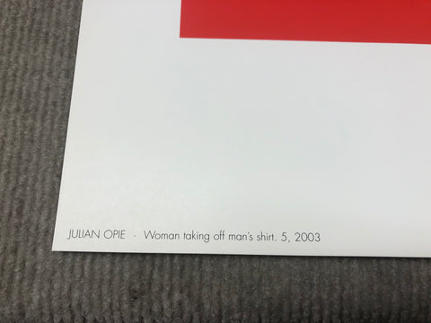 JULIAN OPIE Woman Taking Off Man’s Shirt., 2003
