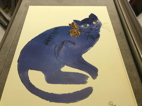 ANDY WARHOL Cat (Blue), 1996