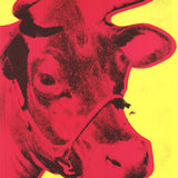 ANDY WARHOL Cow Pink on Yellow, 1966 (small), 1992