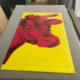 ANDY WARHOL Cow Pink on Yellow, 1966 (small), 1992