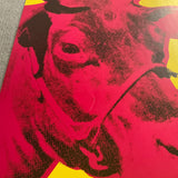 ANDY WARHOL Cow Pink on Yellow, 1966 (small), 1992