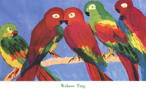 WALASSE TING Parrots, 1990