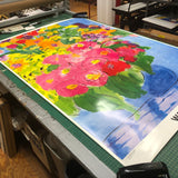 WALASSE TING The Colorful Bouquet of Flowers, 1989