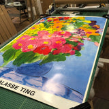 WALASSE TING The Colorful Bouquet of Flowers, 1989