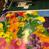 WALASSE TING The Colorful Bouquet of Flowers, 1989