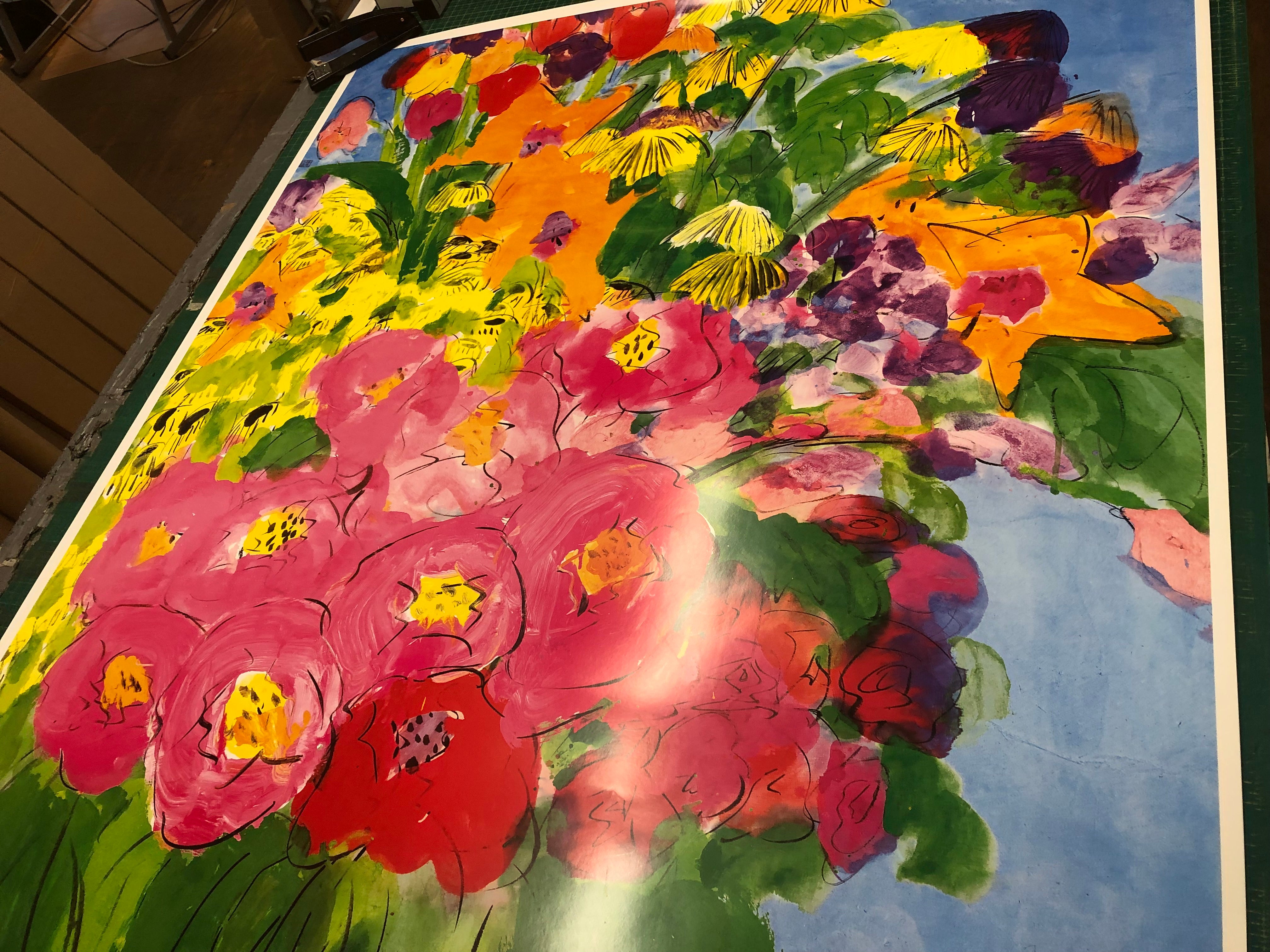 WALASSE TING The Colorful Bouquet of Flowers, 1989 – ArtWise