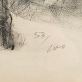 AARON ESLER Young Man with Dove Portrait, 1985 - Signed