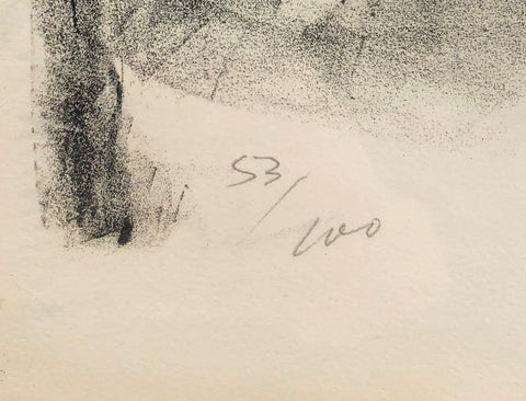 AARON ESLER Young Man with Dove Portrait, 1985 - Signed