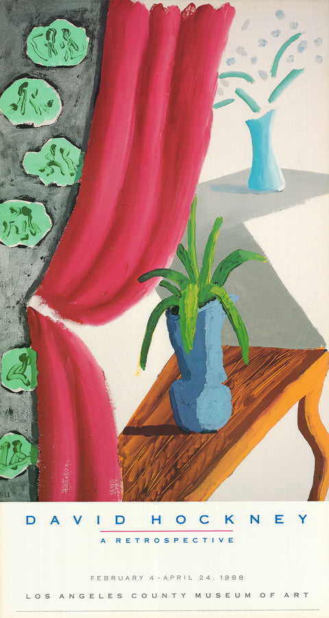 DAVID HOCKNEY Still Life with Magenta Curtain, 1988