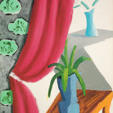 DAVID HOCKNEY Still Life with Magenta Curtain, 1988