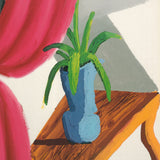 DAVID HOCKNEY Still Life with Magenta Curtain, 1988