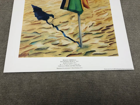 DAVID HOCKNEY Beach Umbrella, 1988