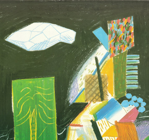 DAVID HOCKNEY Detail From Cubistic Bar, 1982