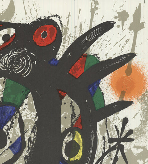 JOAN MIRO Litografia original I, 1975