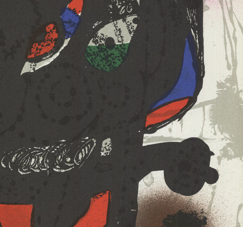 JOAN MIRO Litografia original III, 1975