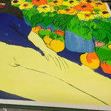 WALASSE TING Reclining Nude with Flowers, 1978