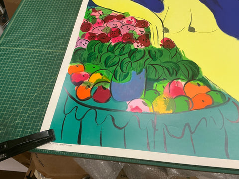 WALASSE TING Reclining Nude with Flowers, 1978