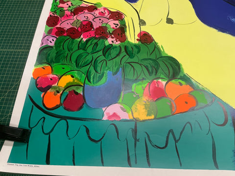 WALASSE TING Reclining Nude with Flowers, 1978