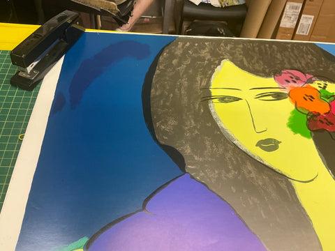 WALASSE TING Reclining Nude with Flowers, 1978