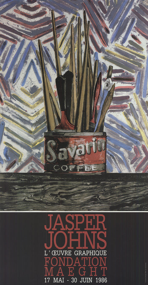 JASPER JOHNS Savarin Cans, 1986