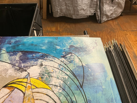 GEORGE CONDO Mythological Figures (Lg), 2018