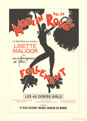 RENE GRUAU Moulin Rouge Lisette Malidor