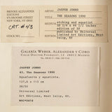 JASPER JOHNS The Seasons, 1990 - Signed