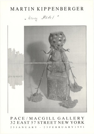 MARTIN KIPPENBERGER Pace/ Macgill, 1991 - Signed