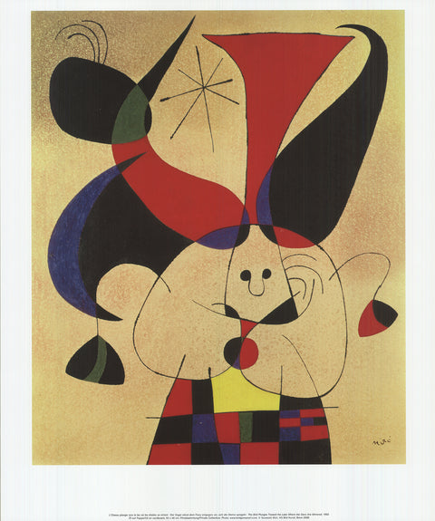 JOAN MIRO The Bird Plunges Toward the Lake Where the Stars are Mirrored, 2010