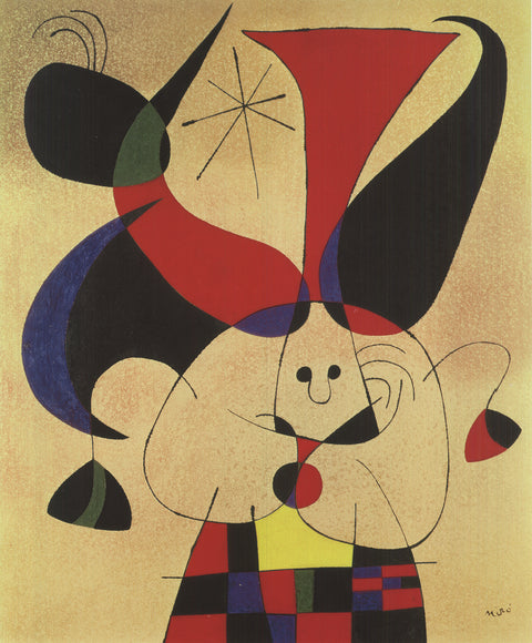 JOAN MIRO The Bird Plunges Toward the Lake Where the Stars are Mirrored, 2010