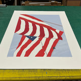 GRETCHEN DOW SIMPSON Flags, 1991 - Signed