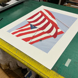 GRETCHEN DOW SIMPSON Flags, 1991 - Signed