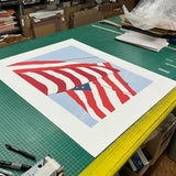 GRETCHEN DOW SIMPSON Flags, 1991 - Signed