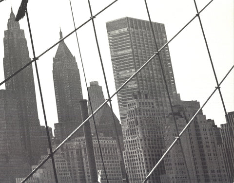 OTTO BETTMANN Working on the Brooklyn Bridge, 1991