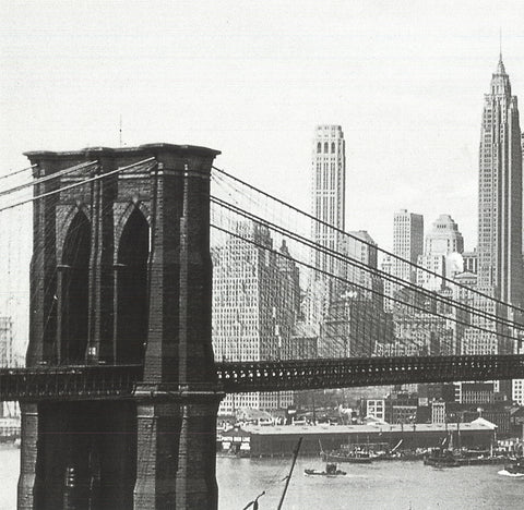 ARTIST UNKNOWN The Brooklyn Bridge with the New York City Skyline in the Background, 1999