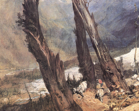 JOHN MALLOY TURNER Glacier and Source of the Arveiron Going up to the Mer de Glace, 1987