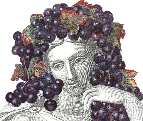 PIERO FORNASETTI Portrait with Grapes, 1995