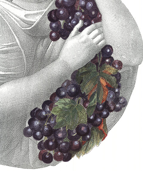 PIERO FORNASETTI Portrait with Grapes, 1995