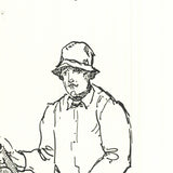 YB ROBINSON Fly Fisherman in River
