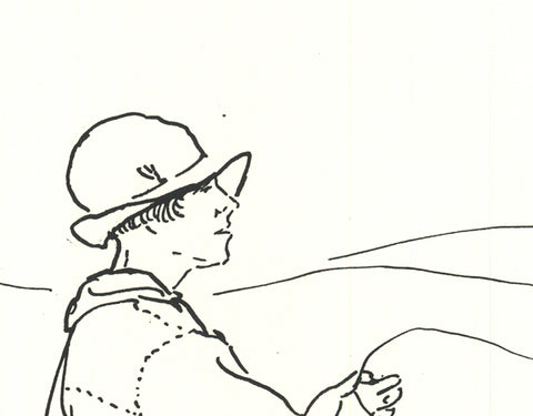 YB ROBINSON Woman Fisherman, 1926