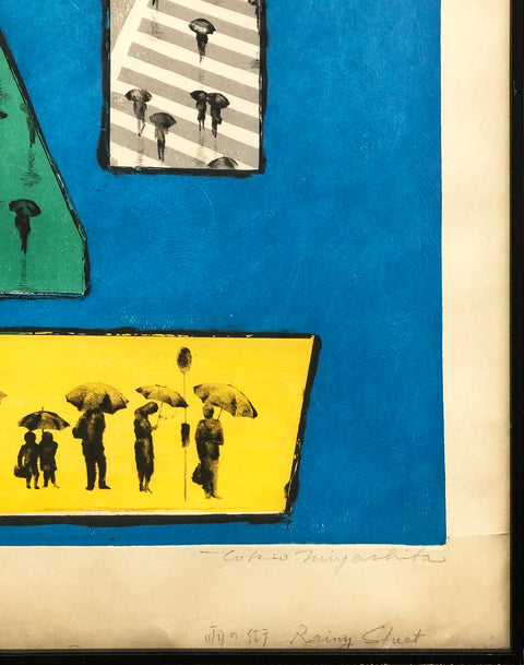 TOKIO MAYASHITA Rainy Street, 1970 - Signed