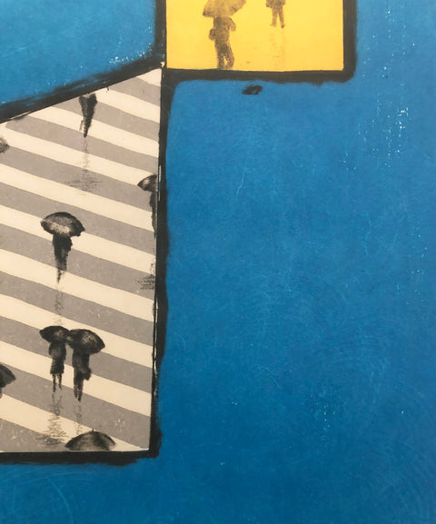 TOKIO MAYASHITA Rainy Street, 1970 - Signed