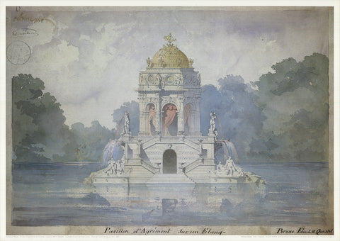 EMMANUEL BRUNE Pavillion D'agrement sur un Etang, 1989