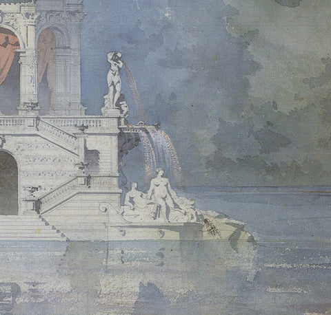 EMMANUEL BRUNE Pavillion D'agrement sur un Etang, 1989